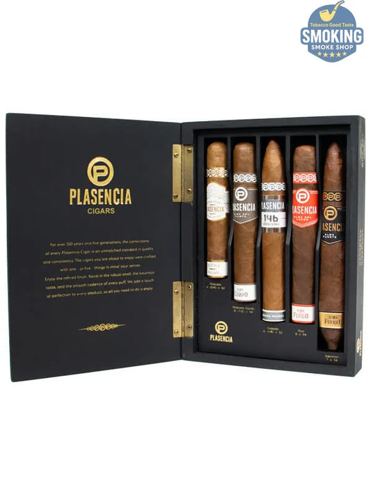 Plasencia Cigars 5 Exclusive Box Set — مجموعة بلاسينسيا الفاخرة (5 انواع سيجار مميزة مقاسات مختلفة )