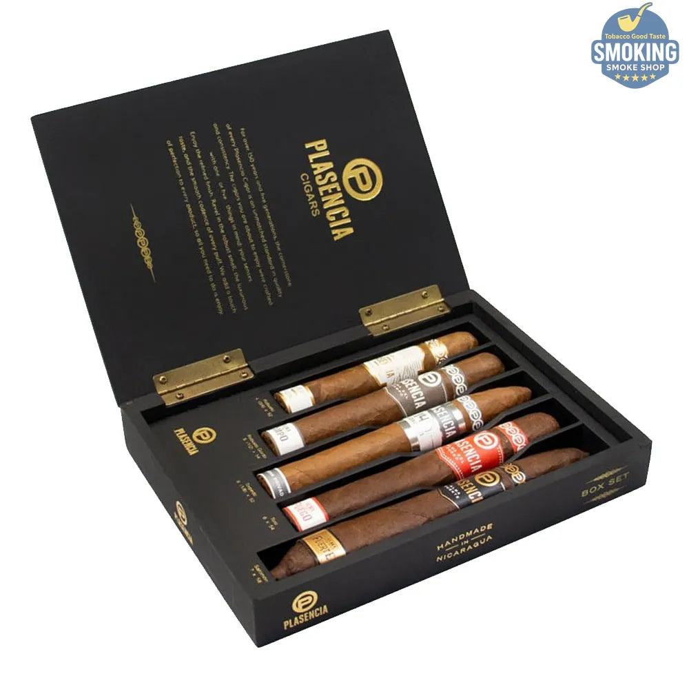 Plasencia Cigars 5 Exclusive Box Set — مجموعة بلاسينسيا الفاخرة (5 انواع سيجار مميزة مقاسات مختلفة )