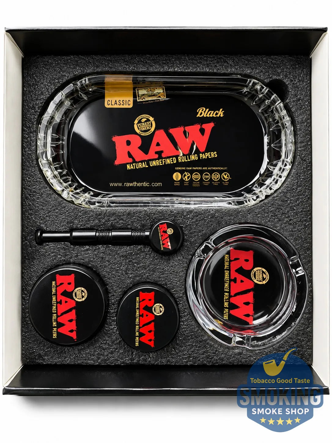 RAW Classic Smoking Accessories Gift Set — طقم إكسسوارات تدخين راو كلاسيك الفاخر