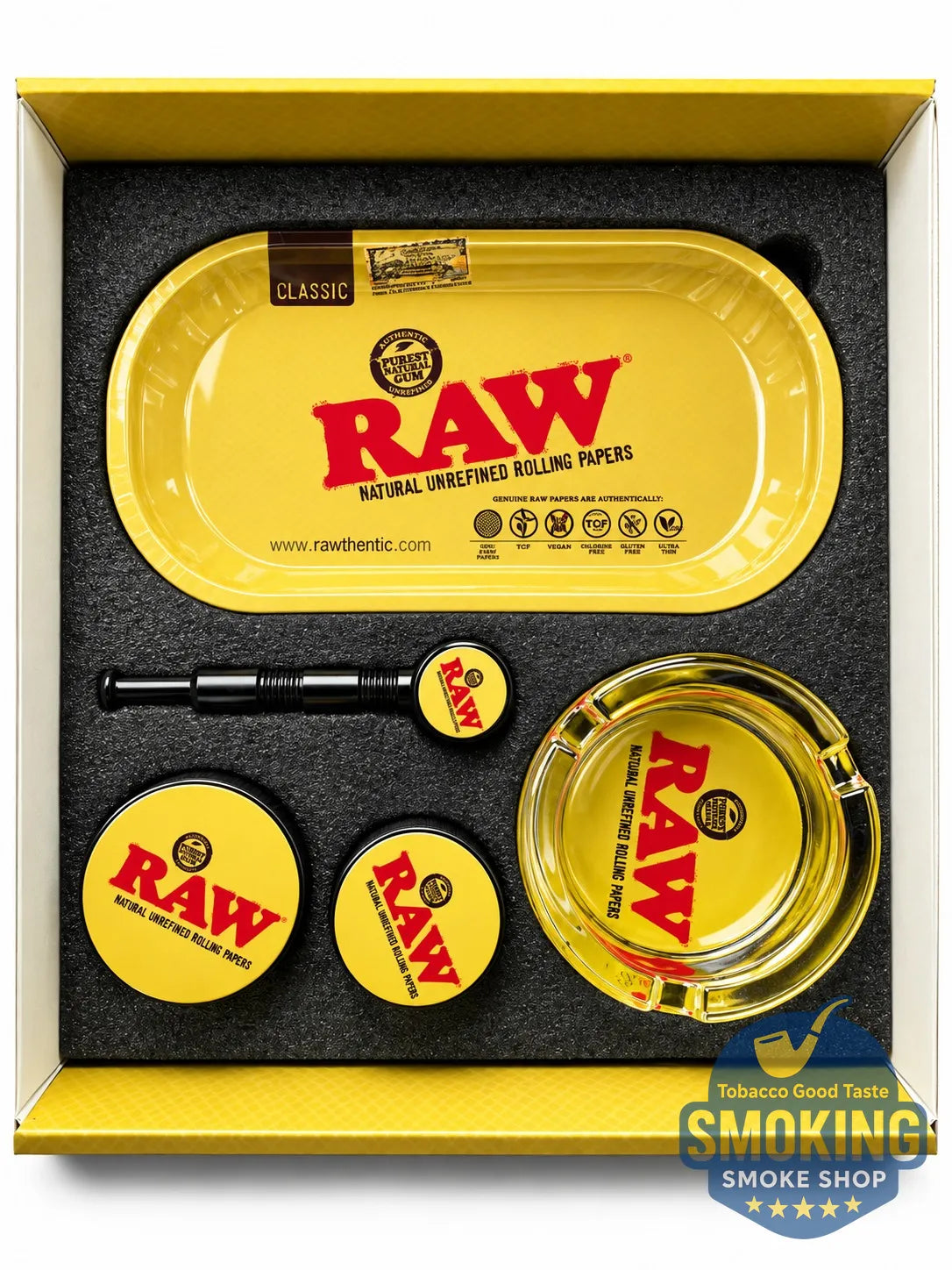 RAW Classic Smoking Accessories Gift Set — طقم إكسسوارات تدخين راو كلاسيك الفاخر