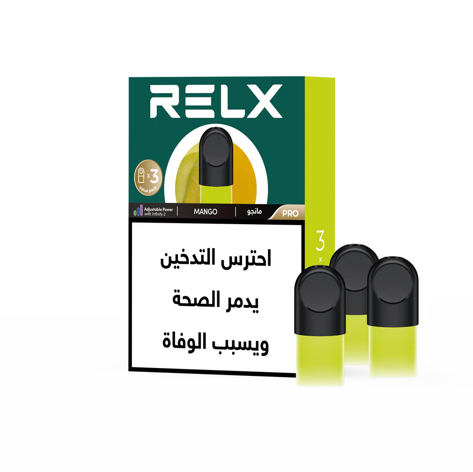RELX Pod Pro replacement cartridge 2&3 ML غيار بود ريلاكس 2 و 3 ملي معبأة جاهزة 