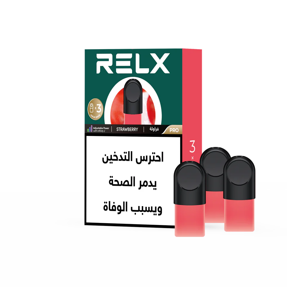 RELX Pod Pro replacement cartridge 2&3 ML غيار بود ريلاكس 2 و 3 ملي معبأة جاهزة 