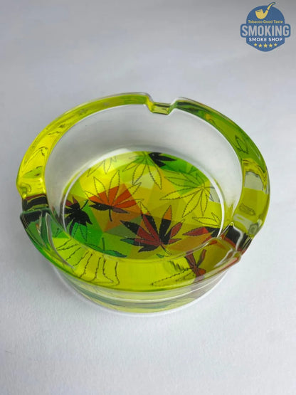 Glass Ashtray — طفاية سجائر زجاج دائرية بتصاميم متنوعة