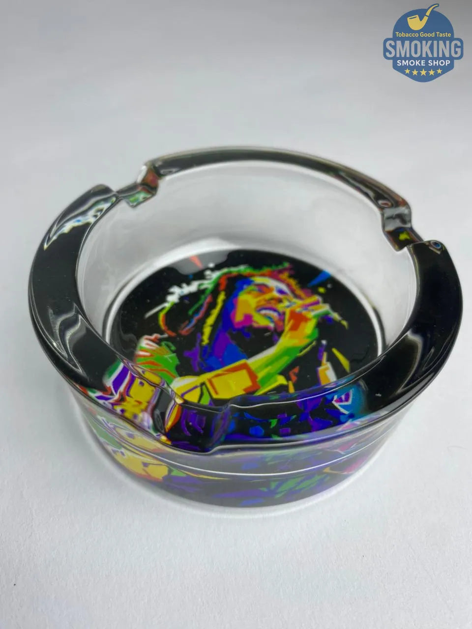Glass Ashtray — طفاية سجائر زجاج دائرية بتصاميم متنوعة
