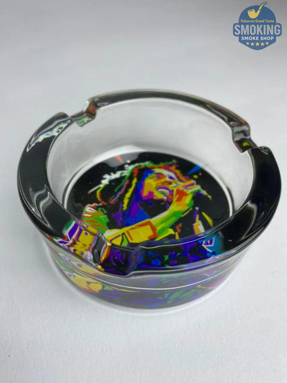 Glass Ashtray — طفاية سجائر زجاج دائرية بتصاميم متنوعة