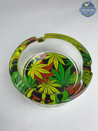Glass Ashtray — طفاية سجائر زجاج دائرية بتصاميم متنوعة