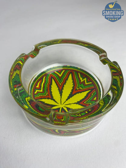 Glass Ashtray — طفاية سجائر زجاج دائرية بتصاميم متنوعة