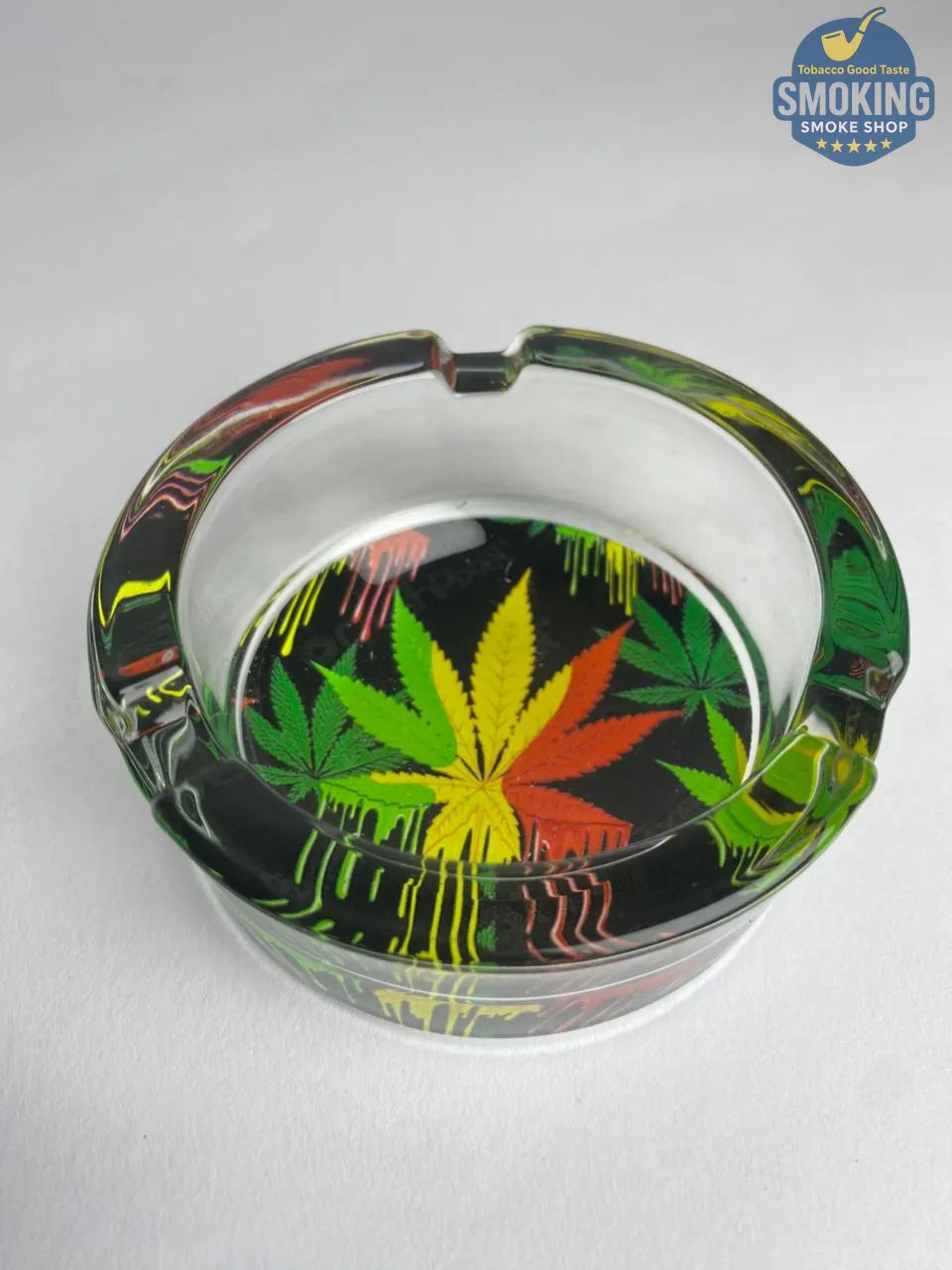 Glass Ashtray — طفاية سجائر زجاج دائرية بتصاميم متنوعة