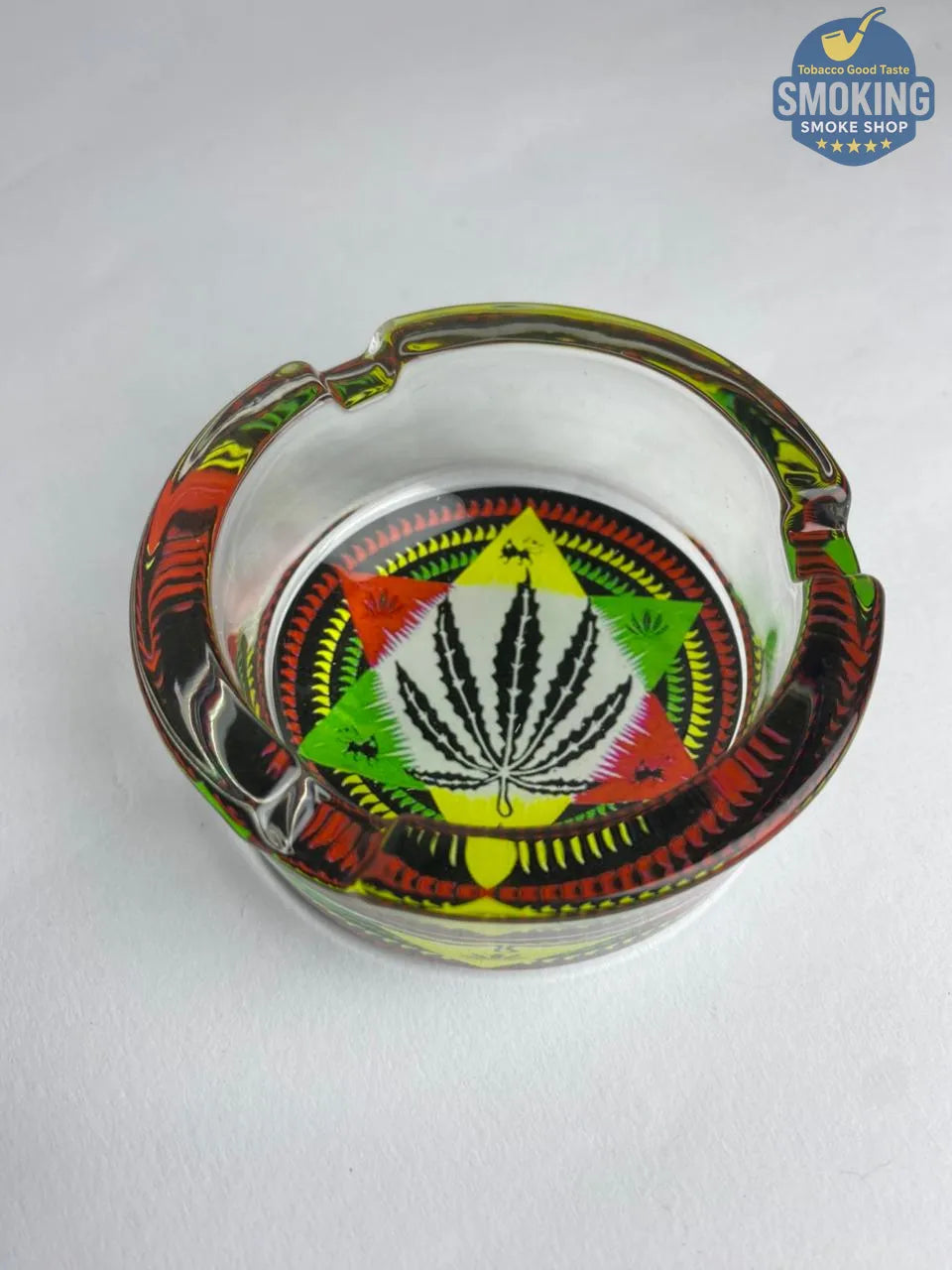 Glass Ashtray — طفاية سجائر زجاج دائرية بتصاميم متنوعة