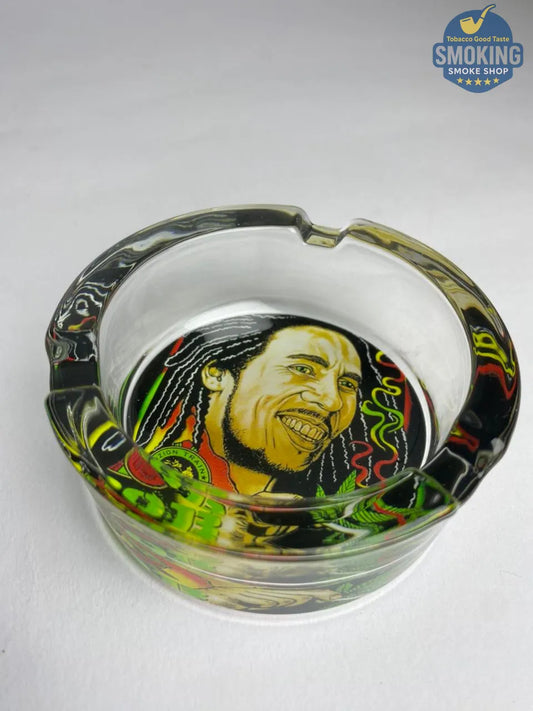 Glass Ashtray — طفاية سجائر زجاج دائرية بتصاميم متنوعة