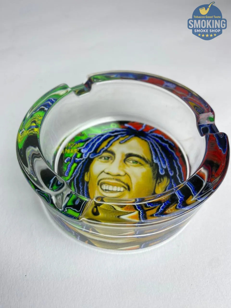 Glass Ashtray — طفاية سجائر زجاج دائرية بتصاميم متنوعة