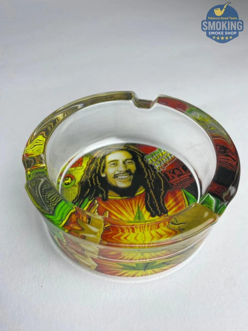 Glass Ashtray — طفاية سجائر زجاج دائرية بتصاميم متنوعة