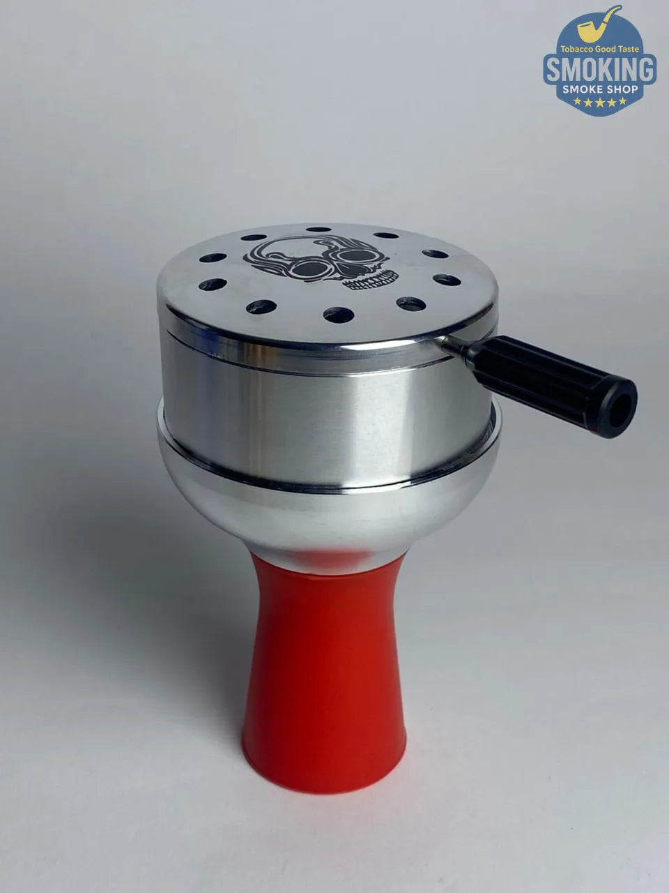 LUXE Stainless Steel Shisha Head Set - رأس (حجر) شيشة ستانلس بقاعدة سيليكون الوان مختلفة