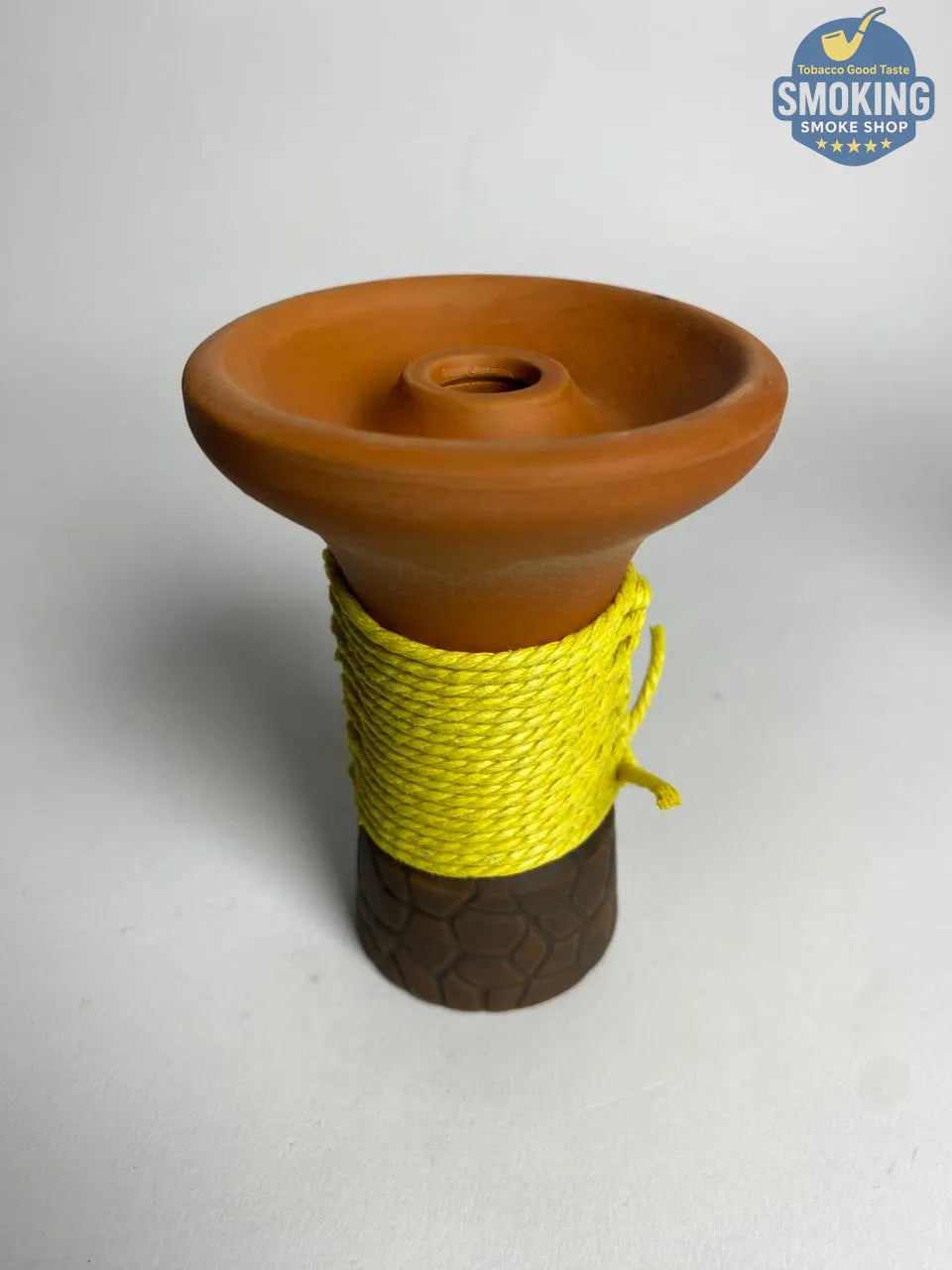 رأس شيشة فخار اسواني فخم ملفوف حبل يدوي – Hookah Clay Bowl Rope Wrapped