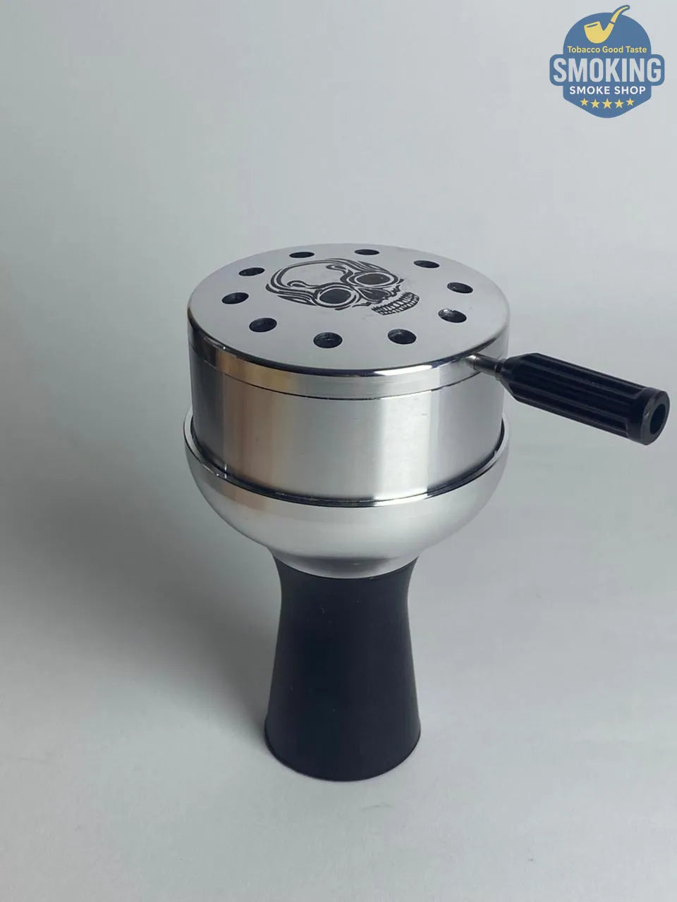 LUXE Stainless Steel Shisha Head Set - رأس (حجر) شيشة ستانلس بقاعدة سيليكون الوان مختلفة