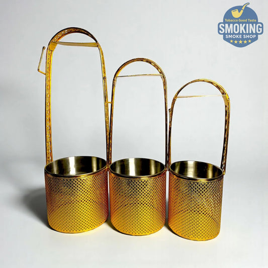 ✨ Golden Charcoal Holder — شيالة فحم ذهبي فاخر