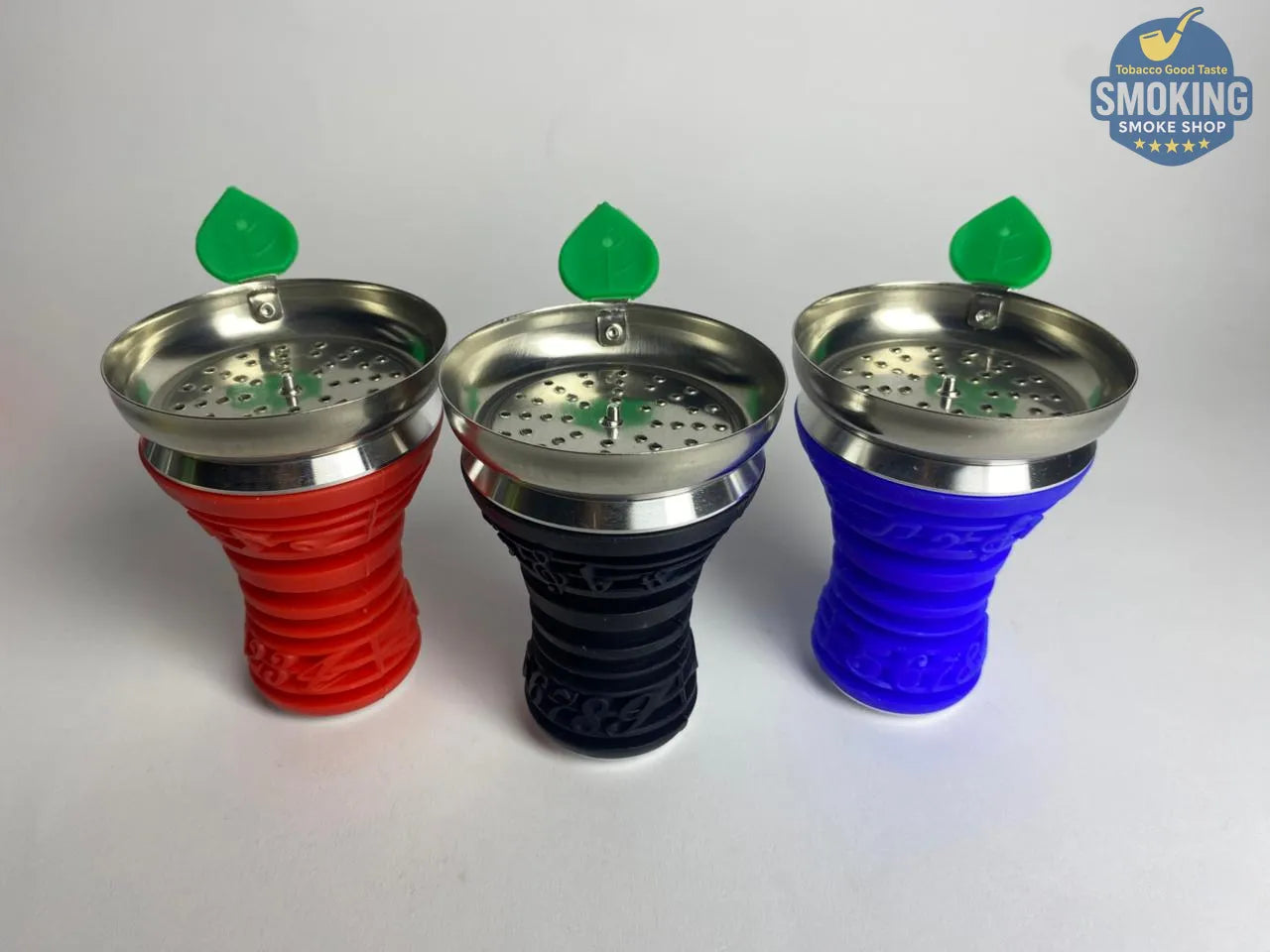 Silicone Hookah Bowl with Metal Screen — حجر شيشة سيليكون بمصفاة ورأس معدني