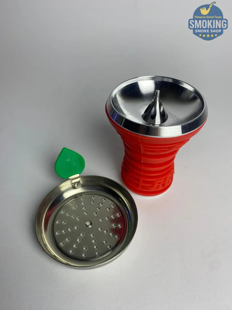 Silicone Hookah Bowl with Metal Screen — حجر شيشة سيليكون بمصفاة ورأس معدني