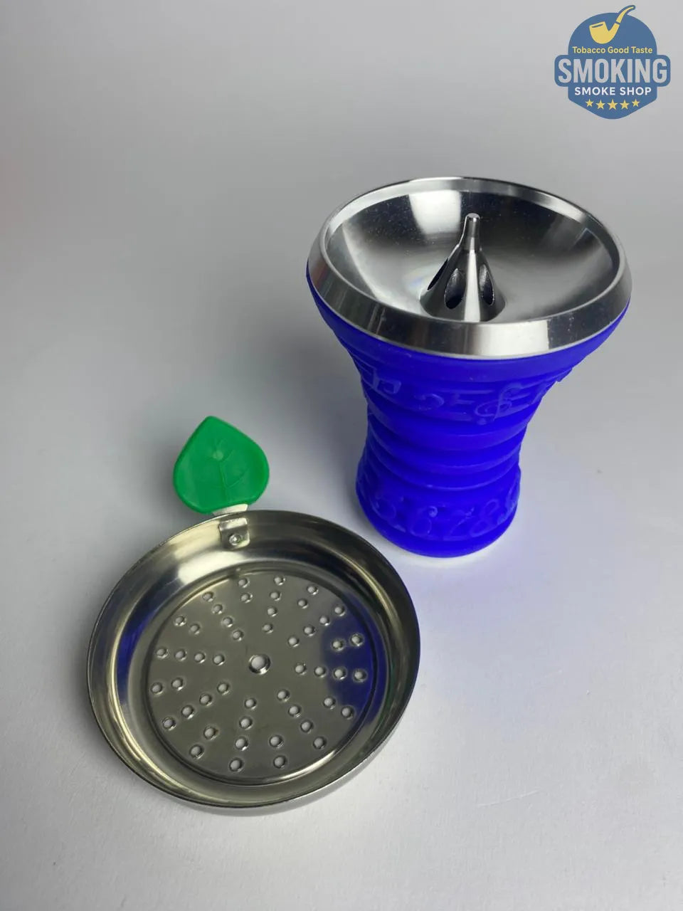Silicone Hookah Bowl with Metal Screen — حجر شيشة سيليكون بمصفاة ورأس معدني