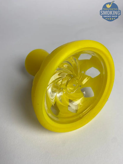 Silicon Colorful Hookah Bowl Set – طقم رؤوس شيشة سيليكون في زجاج ملوّنة وعصرية