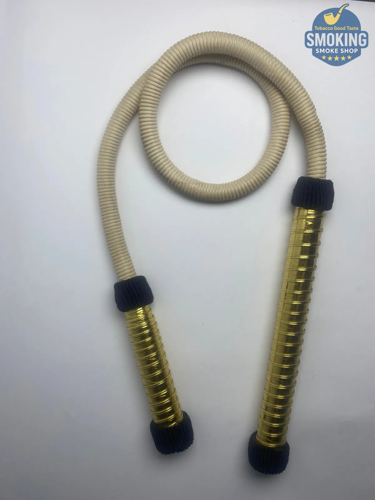 🔸 Shisha Hose — خرطوم شيشة جلد طبيعي فاخر مع ماسك قطيفة للشيشة البلدي او النحاس 