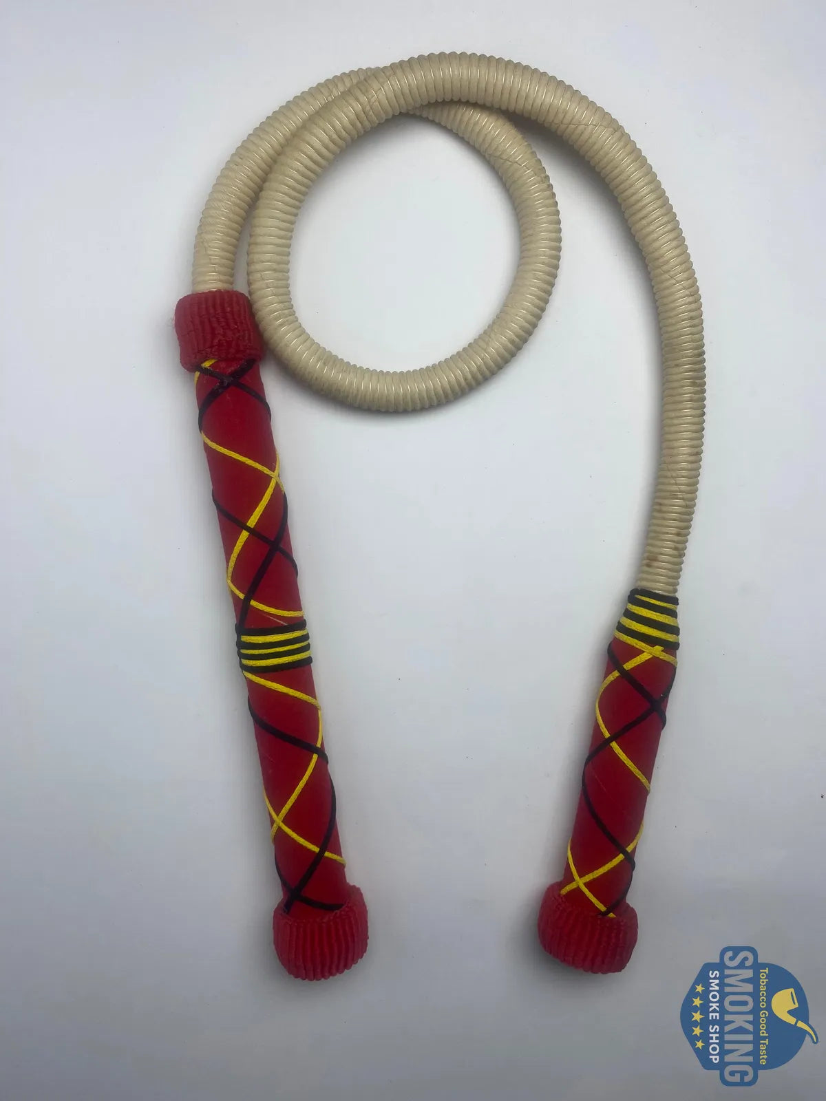 🔸 Shisha Hose — خرطوم شيشة جلد طبيعي فاخر مع ماسك قطيفة للشيشة البلدي او النحاس 