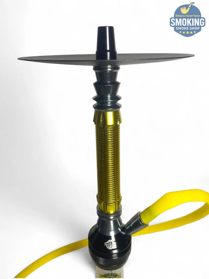 شيشة ملك الزمان اصدار اصفر – طقم كامل بشنطة Malek El Zaman Hookah Set – Travel Case Edition