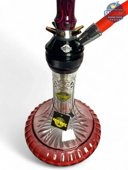 شيشة ملك الزمان اصدار احمر – طقم كامل بشنطة Malek El Zaman Hookah Set – Travel Case Edition