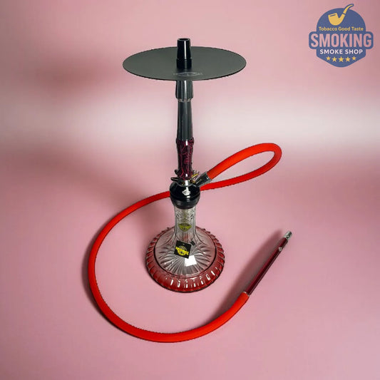 شيشة ملك الزمان اصدار احمر – طقم كامل بشنطة Malek El Zaman Hookah Set – Travel Case Edition