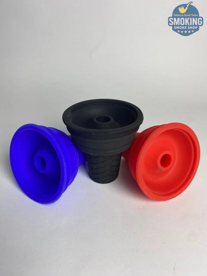 Silicone Shisha Head – رأس ( حجر ) شيشة سيليكون بنقشة مخروطية 🧯