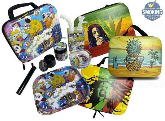 Smoking Set Case Many Shapes — حقيبة تدخين متكاملة بادوات وعدة كاملة العدد اشكال مختلفة 