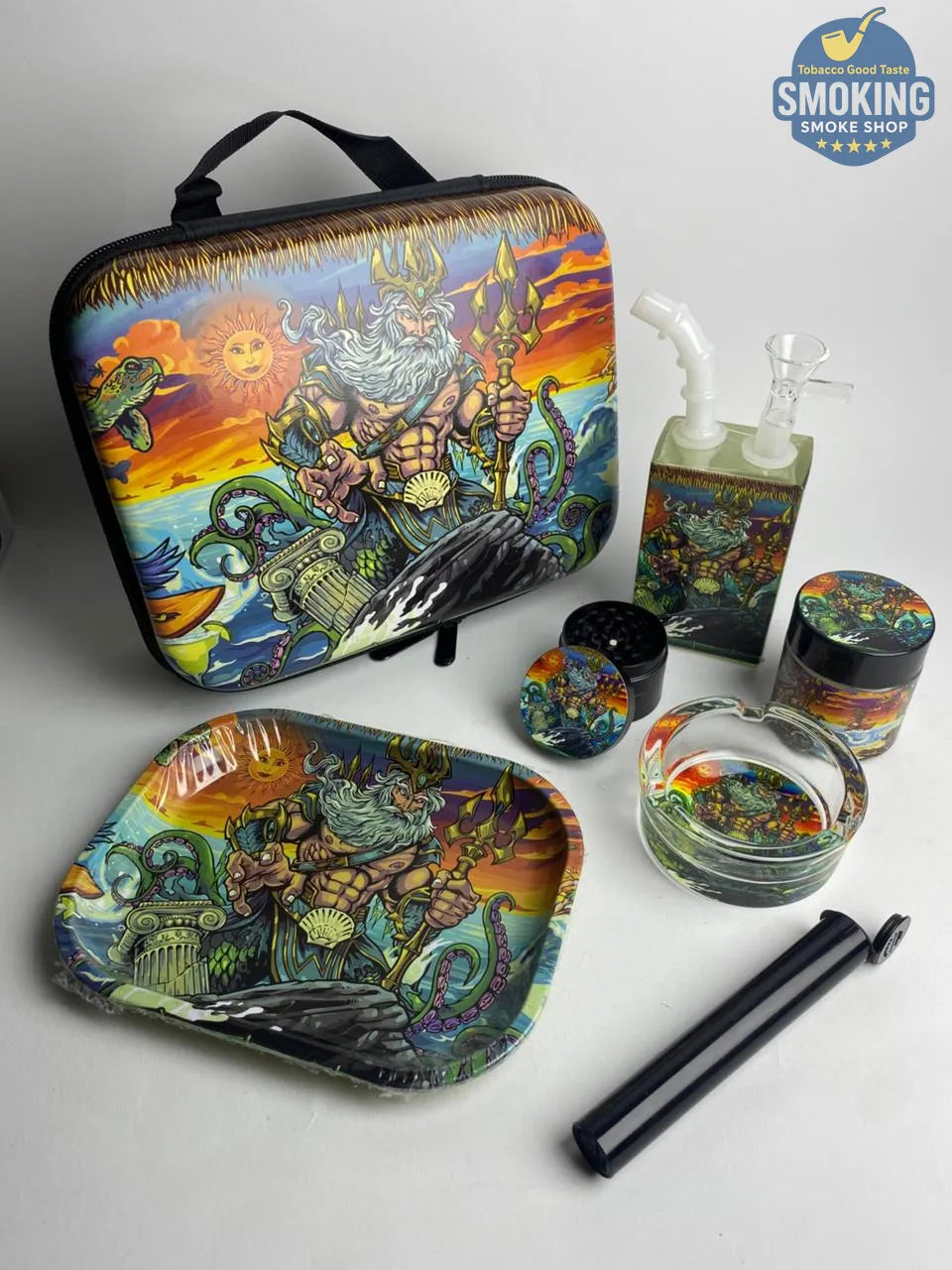 🛍️ طقم تدخين كامل داخل شنطة — Smoking Set Case (متعدّد الأشكال)