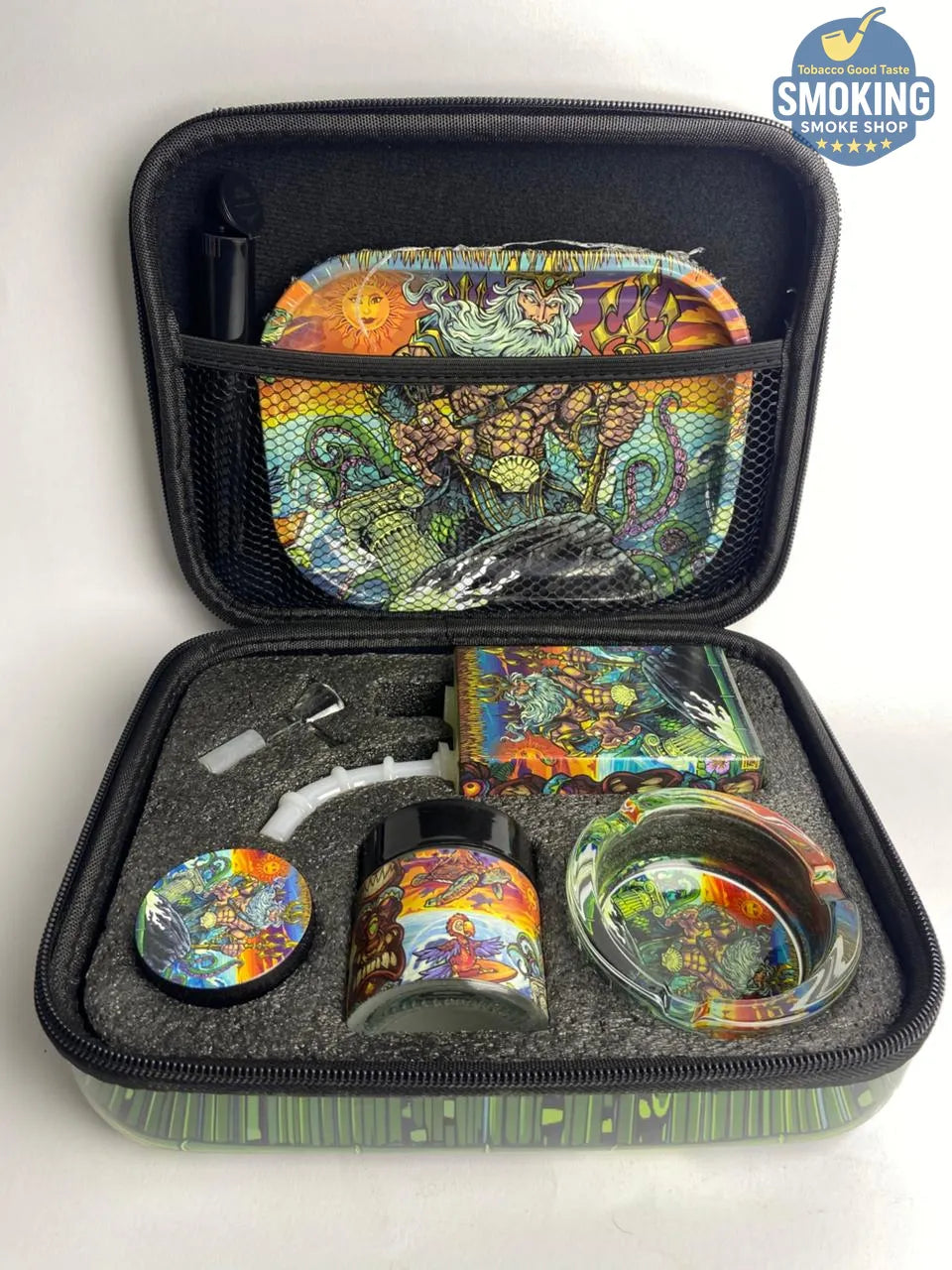 🛍️ طقم تدخين كامل داخل شنطة — Smoking Set Case (متعدّد الأشكال)