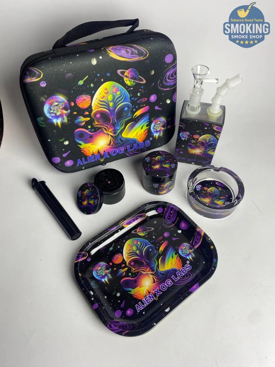 🛍️ طقم تدخين كامل داخل شنطة — Smoking Set Case (متعدّد الأشكال)