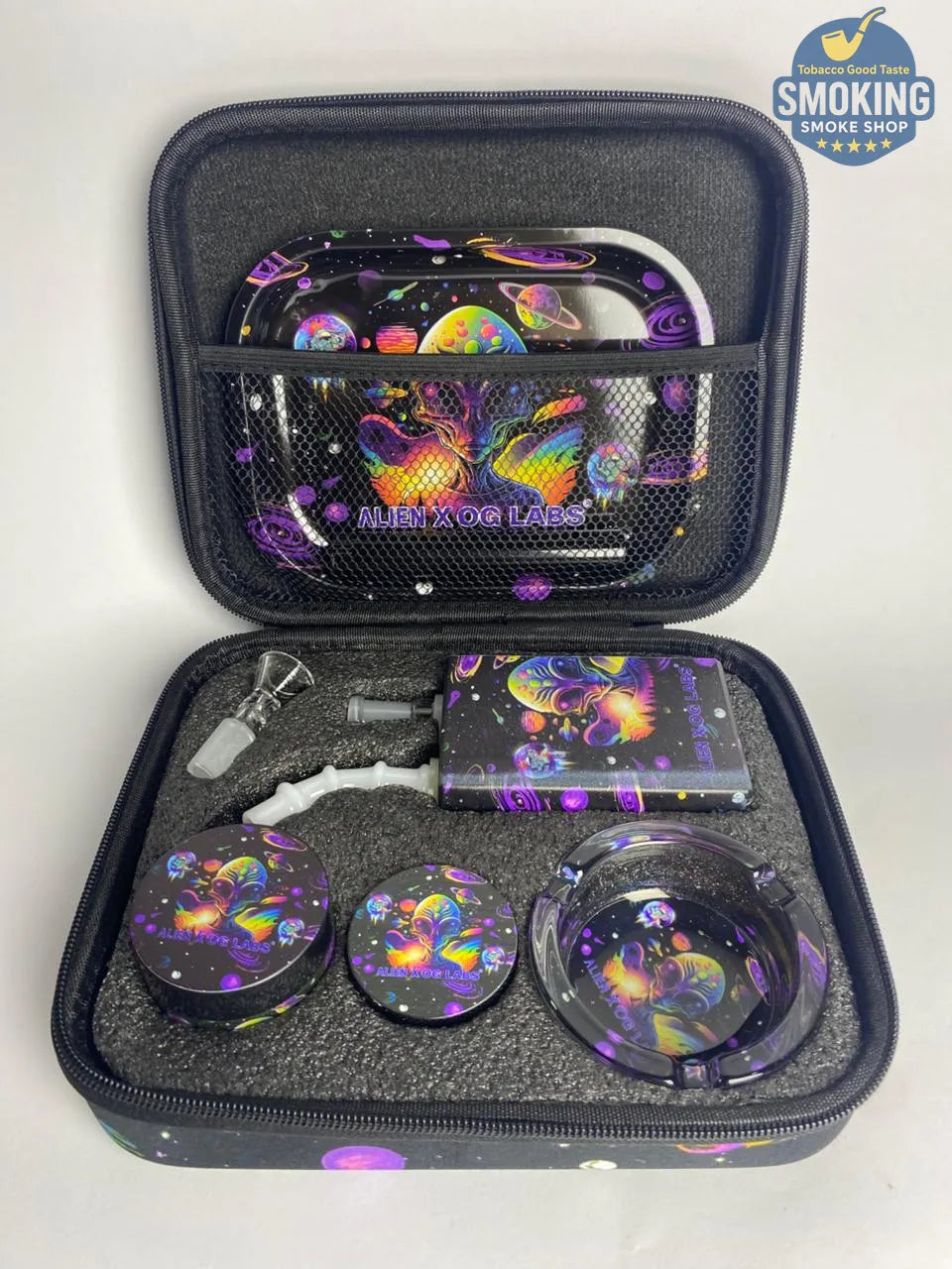 🛍️ طقم تدخين كامل داخل شنطة — Smoking Set Case (متعدّد الأشكال)