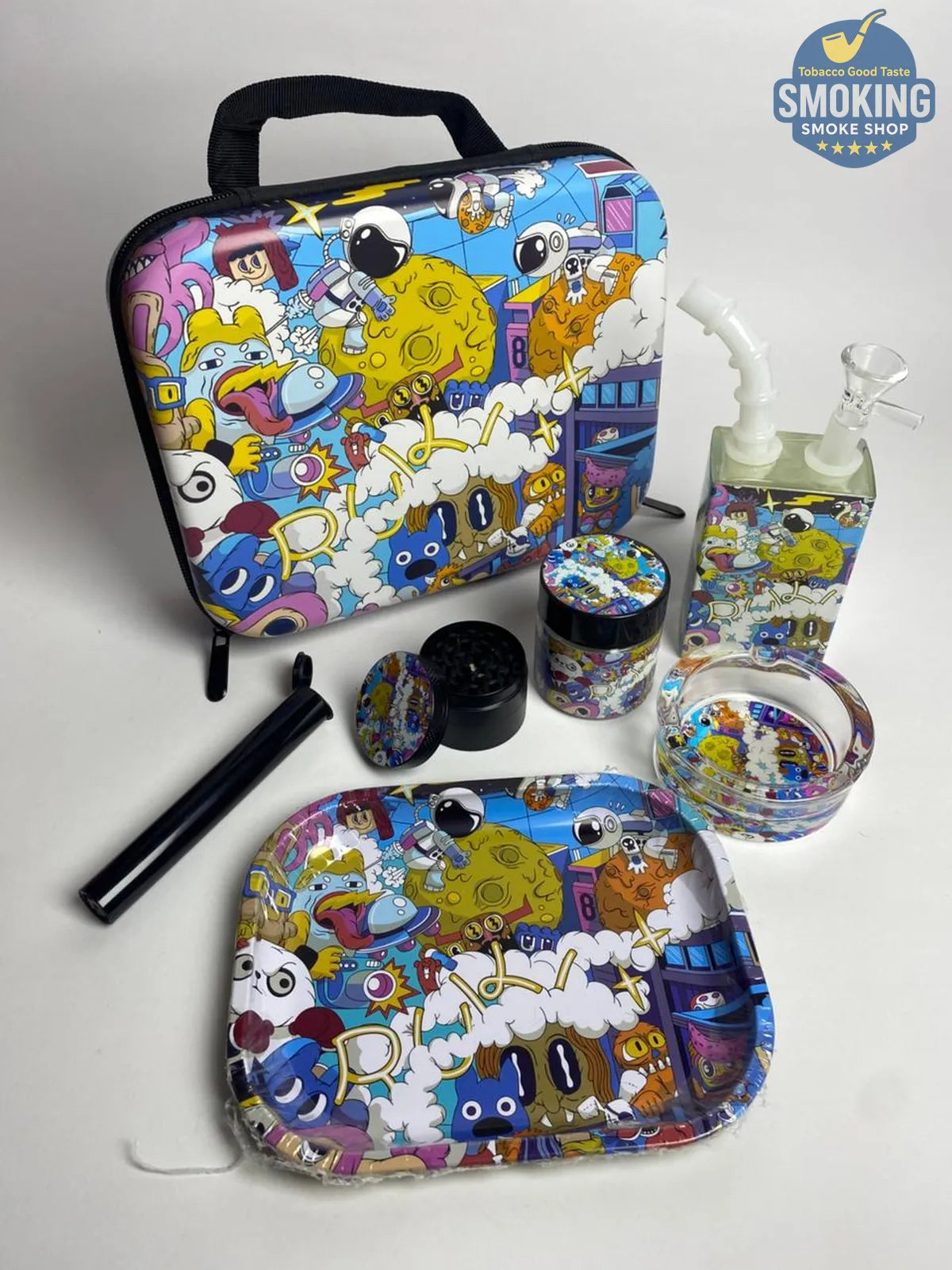 Smoking Set Case Many Shapes — حقيبة تدخين متكاملة بادوات وعدة كاملة العدد اشكال مختلفة 