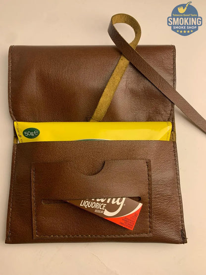 🐐 Genuine Leather Tobacco Pouch — جراب تبغ وعدة لف مصنوع من جلد ماعز مصري طبيعي 100%