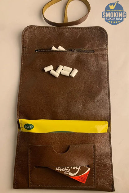 🐐 Genuine Leather Tobacco Pouch — جراب تبغ وعدة لف مصنوع من جلد ماعز مصري طبيعي 100%
