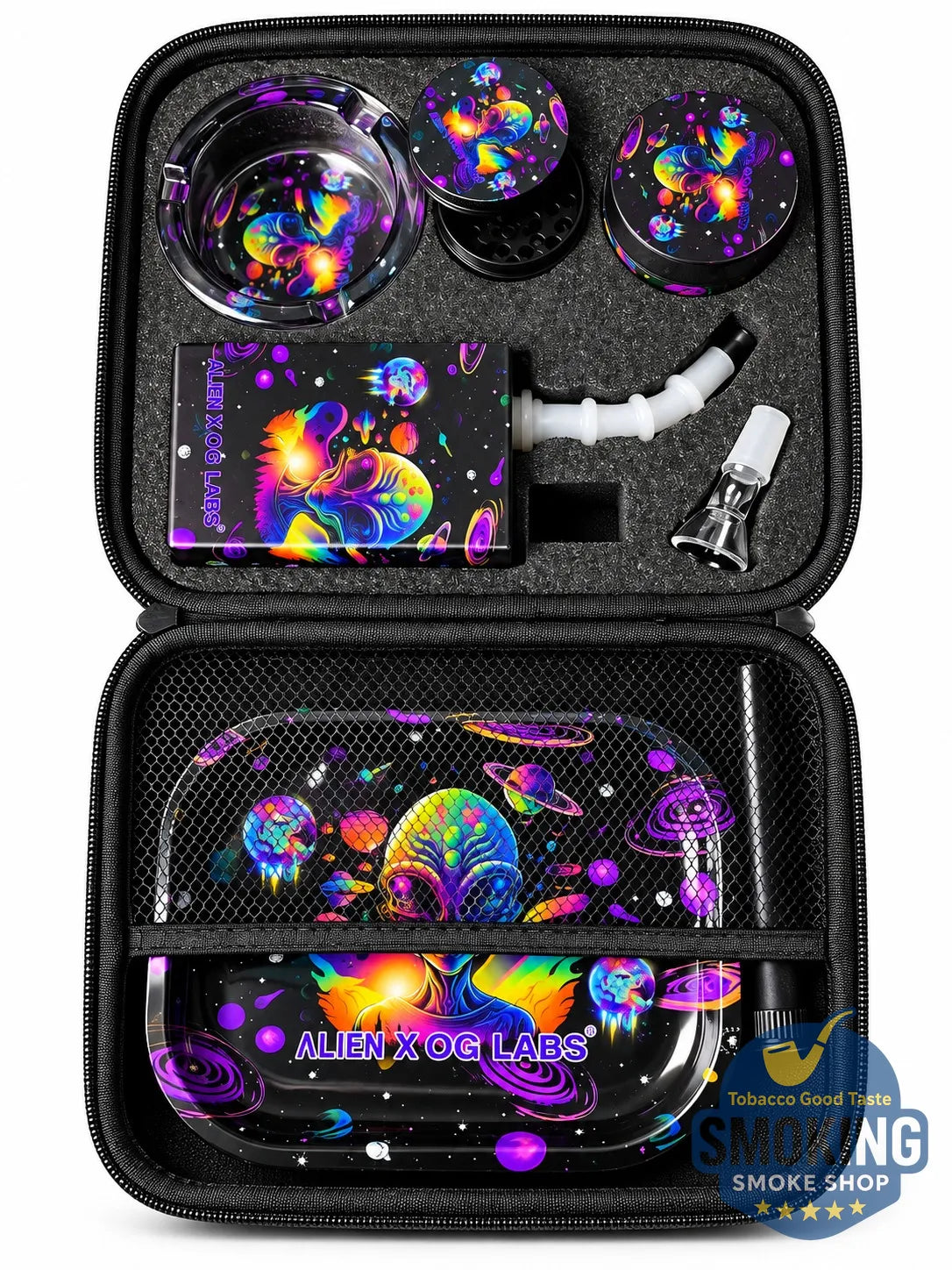 🛍️ طقم تدخين كامل داخل شنطة — Smoking Set Case (متعدّد الأشكال)