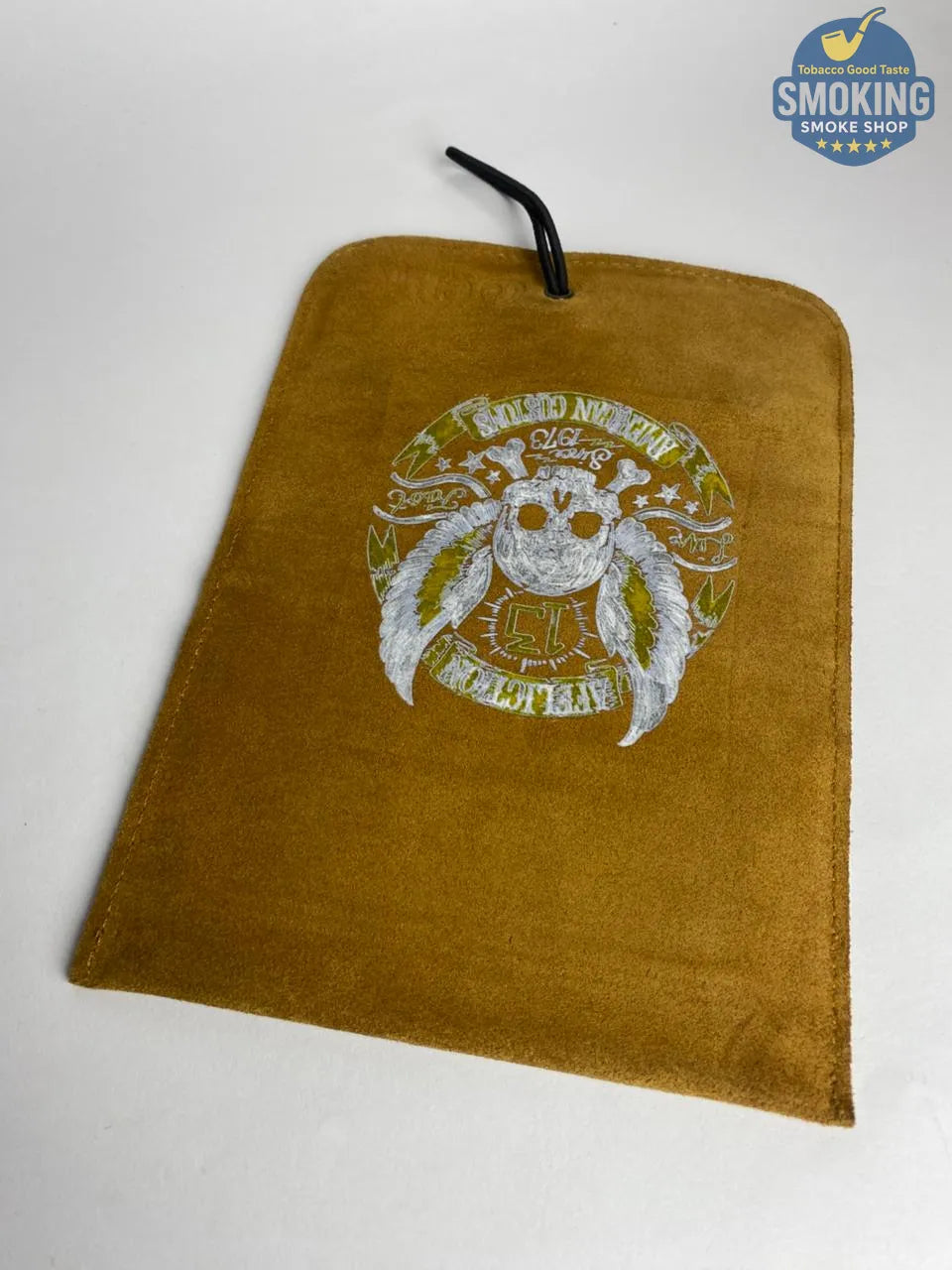 Leather tobacco pouch جراب سجاير جلد شمواه مطبوع رسومات مختلفة طباعة فاخرة