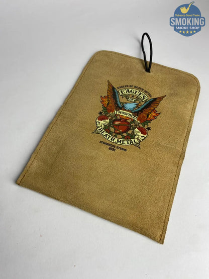 Leather tobacco pouch جراب سجاير جلد شمواه مطبوع رسومات مختلفة طباعة فاخرة