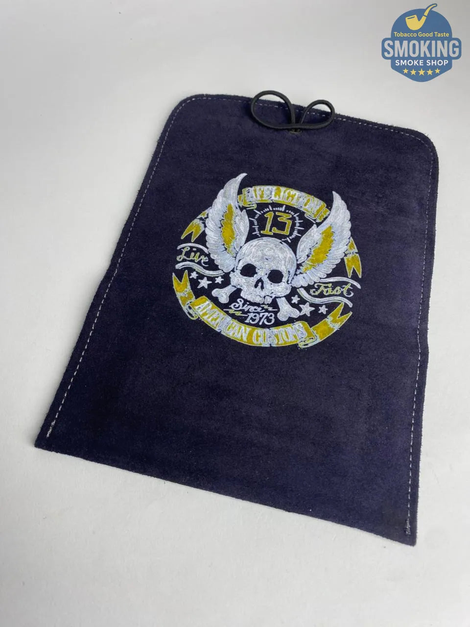 Leather tobacco pouch جراب سجاير جلد شمواه مطبوع رسومات مختلفة طباعة فاخرة