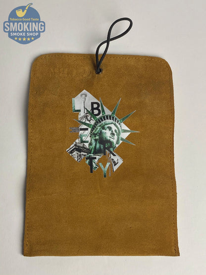 Leather tobacco pouch جراب سجاير جلد شمواه مطبوع