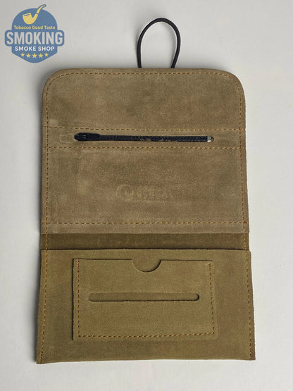 Leather tobacco pouch جراب سجاير جلد شمواه مطبوع