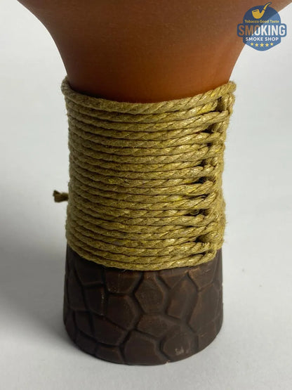 رأس شيشة فخار اسواني فخم ملفوف حبل يدوي – Hookah Clay Bowl Rope Wrapped