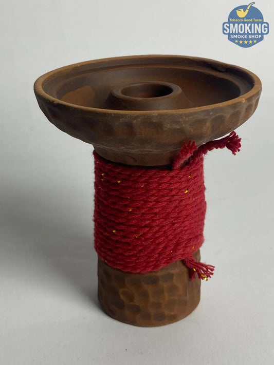 رأس شيشة فخار اسواني فخم ملفوف حبل يدوي – Hookah Clay Bowl Rope Wrapped