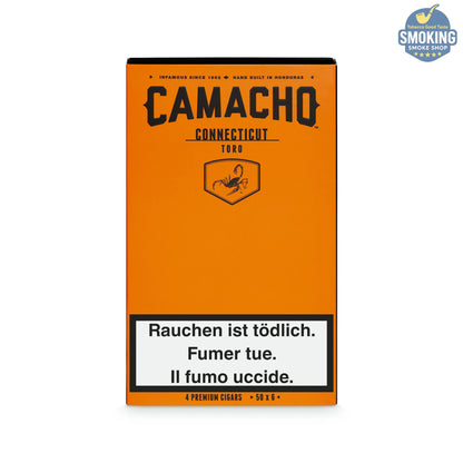 Camacho Toro (Corojo ) -( connecticut )— كاماتشو تورو سيجار فاخر عبوة 4 قطع