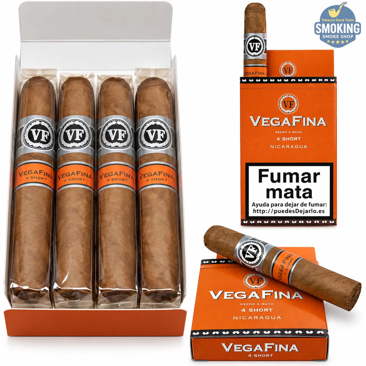 VegaFina Nicaragua Short 4 — فيجافينا نيكاراغوا شورت سيجار  4 قطع 