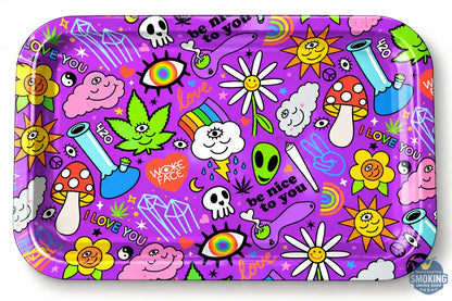 🟩 Rolling Trays — صواني لف التبغ معدن كبيرة بتصاميم والوان مختلفة