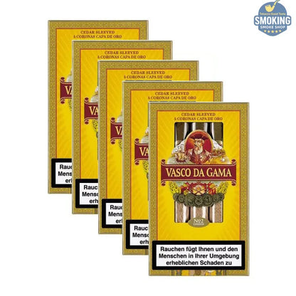 Vasco Da Gama No.2 (Claro / Caribbean / Maduro) — سيجار فاسكو دا جاما رقم2 عبوة 5 قطع مقاس كورونا بسعر اقتصادي 